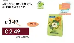 Prezzemolo e Vitale Alce nero frollini con muesli bio offerta