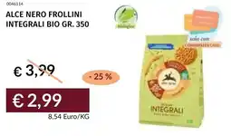 Prezzemolo e Vitale Alce nero frollini integrali bio offerta