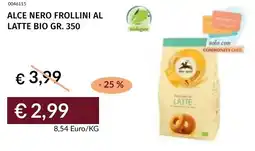Prezzemolo e Vitale Alce nero frollini al latte bio offerta