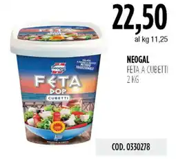 Carico Cash & Carry Neogal feta a cubetti offerta