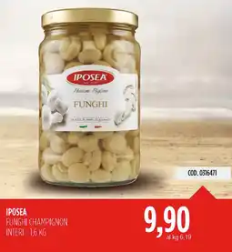 Carico Cash & Carry Iposea funghi champignon interi offerta