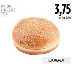 Carico Cash & Carry Mini bun con sesamo offerta