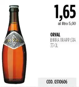 Carico Cash & Carry Orval birra trappista offerta