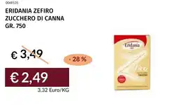 Prezzemolo e Vitale Eridania zefiro zucchero di canna offerta