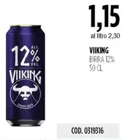 Carico Cash & Carry Viiking birra 12% offerta