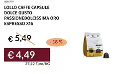 Prezzemolo e Vitale Lollo caffe capsule dolce gusto passionedolcissima oro espresso x16 offerta