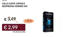 Prezzemolo e Vitale Lollo caffe capsule nespresso hermes x10 offerta