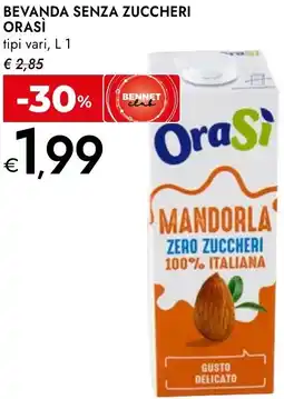 Bennet Bevanda senza zuccheri ORASÌ offerta