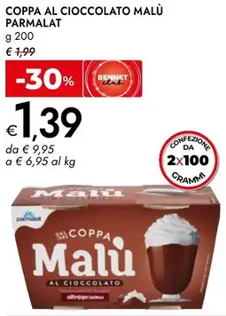 Bennet Coppa al cioccolato malù PARMALAT offerta