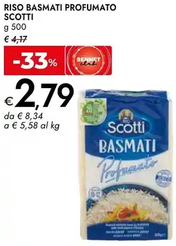 Bennet Riso basmati profumato SCOTTI offerta