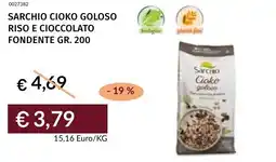 Prezzemolo e Vitale Sarchio cioko goloso riso e cioccolato fondente offerta