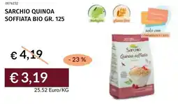 Prezzemolo e Vitale Sarchio quinoa soffiata bio offerta