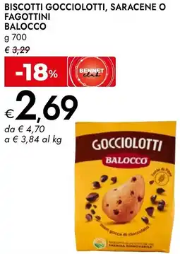 Bennet Biscotti gocciolotti, saracene o fagottini BALOCCO offerta