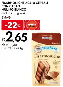 Bennet Fisarmoniche agli 8 cereali con cacao MULINO BIANCO offerta