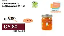 Prezzemolo e Vitale Giu giu miele di castagno bio offerta