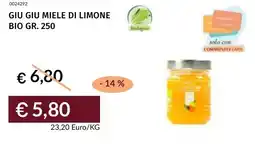 Prezzemolo e Vitale Giu giu miele di limone bio offerta