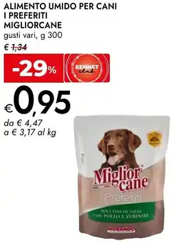 Bennet Alimento umido per cani i preferiti MIGLIORCANE offerta