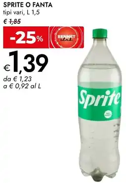Bennet Sprite o fanta offerta