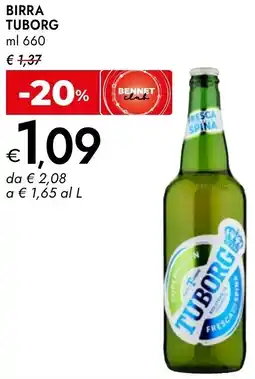 Bennet Birra TUBORG offerta
