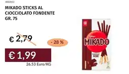 Prezzemolo e Vitale Mikado sticks al ciocciolato fondente offerta