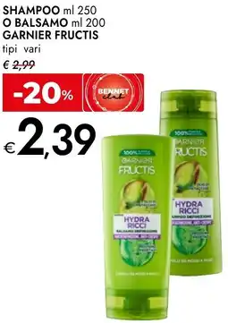 Bennet Shampoo o balsamo GARNIER FRUCTIS offerta
