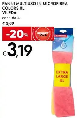 Bennet Panni multiuso in microfibra colors xl VILEDA offerta
