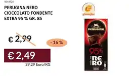 Prezzemolo e Vitale Perugina nero cioccolato fondente extra 95 % offerta