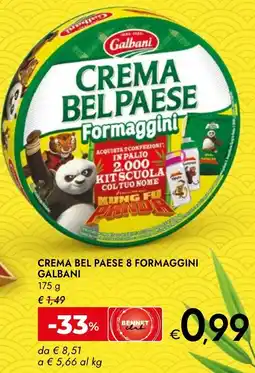 Bennet Crema bel paese 8 formaggini GALBANI offerta