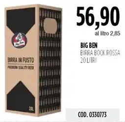 Carico Cash & Carry Big ben birra bock rossa offerta