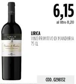 Carico Cash & Carry Lirica vino primitivo di manduria offerta