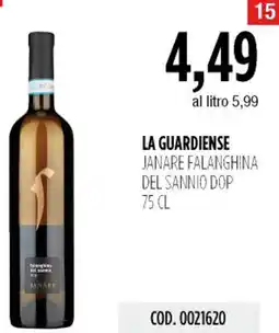 Carico Cash & Carry La guardiense janare falanghina del sannio dop offerta