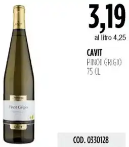 Carico Cash & Carry Cavit pinot grigio offerta