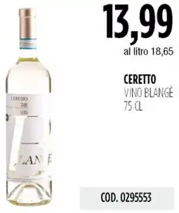 Carico Cash & Carry Ceretto vino blangè offerta