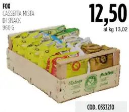 Carico Cash & Carry Fox cassetta mista di snack offerta
