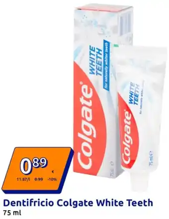 Action Dentifricio Colgate White Teeth offerta