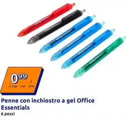 Action Penne con inchiostro a gel Office Essentials offerta