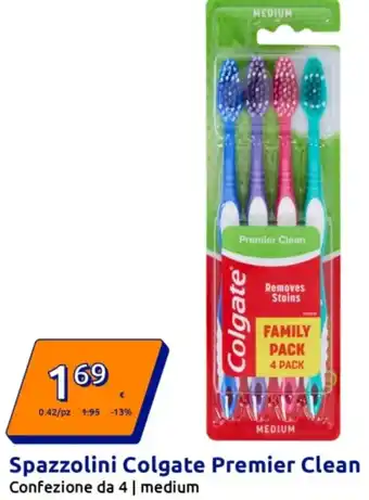 Action Spazzolini Colgate Premier Clean offerta