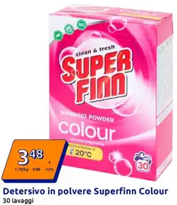 Action Detersivo in polvere Superfinn Colour offerta