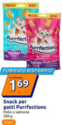 Action Snack per gatti Purrfections offerta