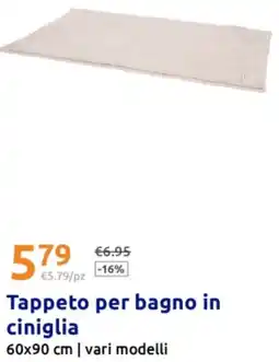 Action Tappeto per bagno in ciniglia offerta