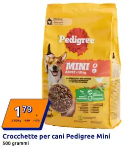 Action Crocchette per cani Pedigree Mini offerta