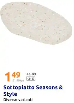 Action Sottopiatto Seasons & Style offerta