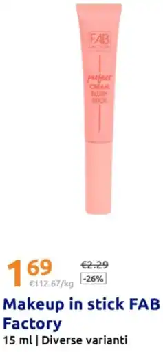 Action Makeup in stick FAB Factory offerta