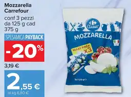 Carrefour Mozzarella Carrefour offerta