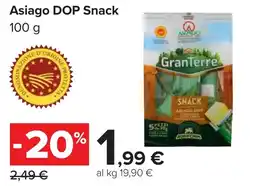 Carrefour Asiago DOP Snack offerta