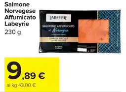 Carrefour Salmone Norvegese Affumicato Labeyrie offerta