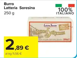 Carrefour Burro Latteria Soresina offerta
