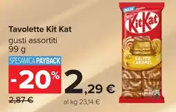 Carrefour Tavolette Kit Kat offerta