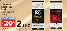 Carrefour Tavolette Excellence Lindt offerta