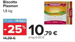 Carrefour Biscotto Plasmon offerta